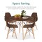 Best Choice Products 5-Piece Compact Mid-Century Modern Dining Set w/ 4 Chairs, Wooden Legs